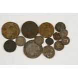 GREAT BRITAIN, MIXED COINS. Edward VI, Shilling, Scottish Shilling, George II, Maundy Twopence,