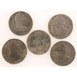 SPAINISH COLONIES. EIGHT REALES, 1783 FF. Athenienne shipwreck, W.H. Lane & Son, Sept 26th 1975, lot