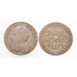 CHARLES II, 1662-85. CROWN, 1668. Laureate bust, crowned cruciform shields with interlinked 'C's