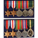 A SECOND WORLD WAR TERRITORIAL MEDAL GROUP, awarded to Sergeant A. L. Rees, Royal Engineers (