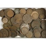 WORLD, MIXED COINS. A collection of 17th century and later coins, including Charles II Farthing,