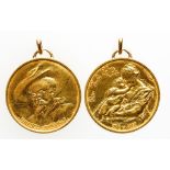 MEDAL, UNESCO, RUBENS, 1577-1640, struck in gold (900), 1977, 400th anniversary of the Flemish