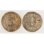 ANGLO-SAXON, CNUT, 1016-1035 A.D. PENNY, LONDON. Short Cross Type. Bust left on obverse, short cross