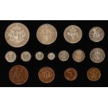 GEORGE VI, 1937-52. FIFTEEN COIN PROOF SPECIMEN COIN SET, 1937. In original tooled red leather case.
