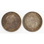 GEORGE III, 1760-1820. HALFCROWN, 1817. Laureate head, crowned garter and shield on reverse. AEF. (