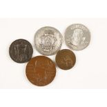 MEDALS, VICTORIA DIAMOND JUBILEE, 1897, struck in bronze, George VI Coronation, 1937, 19th and