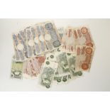 BANKNOTES, BANK OF ENGLAND, a collection of various denominations including O'Brien, Catterns,