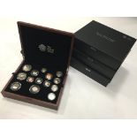 GREAT BRITAIN, The Royal Mint Premium Proof Coin sets, 2012, 2013, 2014, 2015, in original cases and