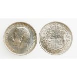 GEORGE V, 1910-36. HALFCROWN, 1915. Bare head, crowned shield in garter on reverse. EF, bright and