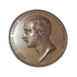 MEDAL, GREAT EXIBITION EXHIBITOR, 1851, struck in bronze, head of Prince Albert left, 'EXHIBITOR'