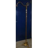 A pair of Victorian style brass standard lamps