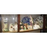 A Royal Doulton jug and a collection of decorative ceramics