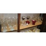 A collection of 'Holmegaard' glassware and similar glassware