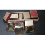 A large collection of assorted glass slides