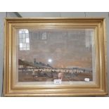 An oil on board view of Cromer in Norfolk, indistinctly signed (initials RP)