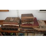 The King James Bible, printed London 1672, together with a 1702 Bible and various antiquarian books