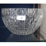 "Tiffany & Co" A glass bowl of modernist design with original box