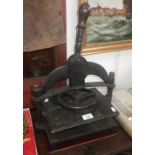 A 19th century cast iron book/letter press