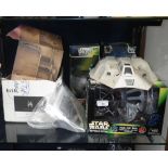 Star Wars: Two boxed "Power of the Force" figures plus similar figures and a selection of playsets