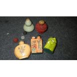 A small collection of Chinese ceramic snuff bottles