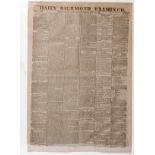 [CIVIL WAR] DAILY RICHMOND EXAMINER ISSUED JULY  11, 1863, 24" X 17": Civil War era Richmond,