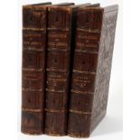 JOHN J. AUDUBON, THREE LEATHER BOUND VOLUME SET,  1856, "QUADRUPEDS OF NORTH AMERICA": John James