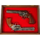 COLT PYTHON AND DIAMONDBACK REVOLVER SET, C1982  3 PCS. H 6" BBLS, K83890 & P54214: includes one  .