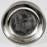 MARC-AUGUSTIN LEBRUN, FRENCH SILVER PLATE, C.  1819-1838, DIA 9 1/2": A round silver plate,