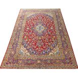 KASHAN PERSIAN RUG, 12' 0" X 8' 0":