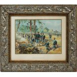 U.S. ARMY INFANTRY FIELD EQUIPMENT, PRINT, H 9",  W 12": Color print titled: "U.S. Army -  Infantry