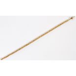 ITALIAN 14KT YELLOW GOLD BRACELET, L 7": Fine  box chain. Weighs approximately 7.7grams.