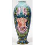 ART NOUVEAU POTTERY VASE, EARLY 20TH C., H 15",  W 6", POSSIBLY MOORCROFT: A baluster form  pottery