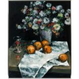 KUCHESKI, OIL ON CANVAS, H 29", W 23", FLORAL:  Signed in the lower right; 29 1/2" x 23 1/2"