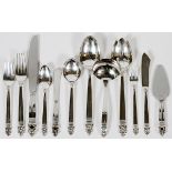 INTERNATIONAL 'ROYAL DANISH' STERLING FLATWARE  SET, 58 PIECES [SERVICE FOR TWELVE]: Sterling