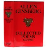 ALLEN GINSBERG, SIGNED BOOK, "COLLECTED POEMS  1947-1980": Copyright 1984 by Allen Ginsberg.  Pub.