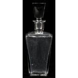 FRENCH CRYSTAL WINE DECANTER, 1920 [1] H 31MM W  11MM: French Crystal. - - -