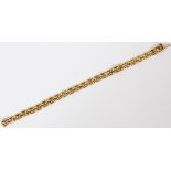 MEXICAN 14KT YELLOW GOLD BRACELET, L 7":  "MT05". Square links. Weighs approximately 7  grams.