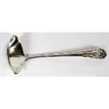 GEORG JENSEN 'ROSE' STERLING LADLE, C. 1920, L  7": A sterling silver ladle by Georg Jensen,