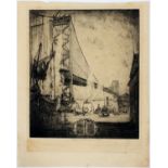 FRANKLIN TOWNSEND MORGAN [1883-1965], ETCHING, H  12" W 9 3/4": Franklin Townsend Morgan  [American,