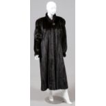 KAY ANOS FURS MINK COAT, H 51" W 24", GROSSE  POINTE, MICH.: Lady's full length mink fur  coat, with