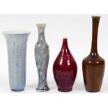 JOHN FOSTER [MICHIGAN, 20TH C.], PORCELAIN  VASES, FOUR PIECES: Including four vases,  measuring