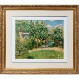 AFTER RENOIR, PRINT, LANDSCAPE, 17" X 21": Size  is image only; #839/1000; framed.