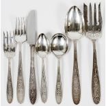 INTERNATIONAL 'WEDGWOOD' STERLING FLATWARE SET,  C. 1930, 48 PCS: International sterling partial