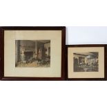 WALLACE NUTTING HAND-COLORED PHOTOGRAPHS, THREE,  H 7 1/2"-10 1/2" W 9 1/2"-13 1/4": Wallace