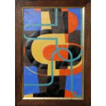 BEN FORTUNA [AMERICAN 1919-2004], OIL ON CANVAS,  1980, H 40", W 25", ABSTRACT: Signed and dated  at