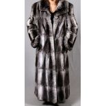 REVILLON NATURAL CHINCHILLA FULL-LENGTH COAT FOR  SAKS FIFTH AVE.: Having a wide collar and