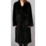 DITTRICH FURS MINK GENTLEMAN'S COAT: Double  breasted style, interior pocket. Measures