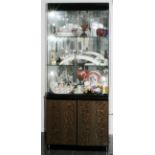 GIORGIO COLLECTION, ITALIAN CHINA CABINET, MODERN, H 82", W 32", D 21": A high gloss lacquer china