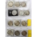 U.S. MORGAN PEACE WALKING LIBERTY $1. COINS 1880- [12]: $1.00, Peace Liberty Head Sterling silver