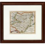 ANTIQUE FRENCH MAP OF AUSTRIA & HUNGARY, H 6 3/4" W 7 3/4": Inscribed at the lower right, "L'